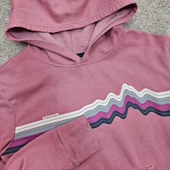 Patagonia Other - Patagonia Kids Lightweight Graphic Hoody Sweatshirt XL Ridge Rise Stripe